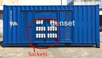 Pack d'alimentation de type conteneur de 20 pieds avec 30 prises, type marine, pour moteur diesel Stamford à commande à distance, pour conteneurs frigorifiques, modèle Dubai Vessel