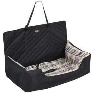 Nouvelle housse de siège pour animaux de compagnie en polyester à motif solide et animal pour voitures matériau Oxford imperméable pour les voyages en plein air avec des chats - Product Image 1