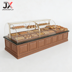 Meuble de présentation sur mesure pour pâtisserie, boulangerie, <span class=keywords><strong>comptoir</strong></span> de vente au détail vintage simple, <span class=keywords><strong>vitrine</strong></span> à pâtisseries et desserts, en promotion - Product Image 4