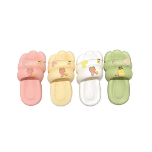 Cartoon <b>Slides</b> Women's Home Slippers Cushioned EVA Sole PVC Upper All Seasons Open Toe Size 36 37 38 39 40 41 - Product Image 1