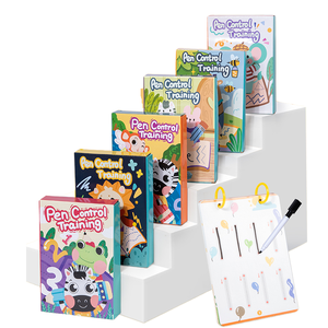 Sổ làm việc giáo dục sớm có thể tái sử dụng chữ viết tay thực hành copybooks kiểm soát bút gỗ Truy Tìm học tập của trẻ em - Product Image 1