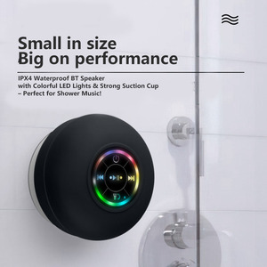 Phòng Tắm Nghe Nhạc Không Dây Màu Xanh Răng Loa Trong Nhà Ngoài Trời Không Thấm Nước <span class=keywords><strong>Mini</strong></span> Thông Minh Âm Thanh Di Động Loa Bt Với Sucker - Product Image 5
