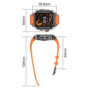 Kit de Modificación de Silicona, Correa de Goma Personalizada con Cubierta de Acero Inoxidable, Caja y Correa para Reloj de 49 mm para Apple Ultra Apole - Product Image 5
