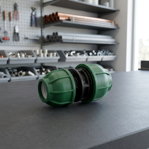 ข้อต่อลดแรงดันแบบอัดทนการกัดกร่อน รุ่น SAP10023225 สำหรับท่อ PE/HDPE วัสดุ PP บริสุทธิ์ ขนาด 32*25  ออกแบบตามมาตรฐาน SAP - Product Image 2