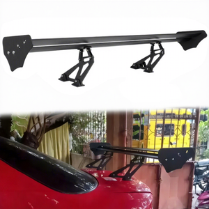53inch Lightweight <strong>GT</strong> Rear Trunk Wing <strong>Spoiler</strong> Aluminum Black Universal Rear Wing <strong>Spoilers</strong> Streamline Deck - Product Image 1