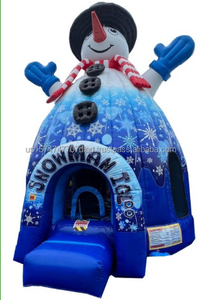 ¡Adorable gorila inflable gigante con temática de muñeco de nieve para el hogar y eventos comerciales diversión para todos! - Product Image 4