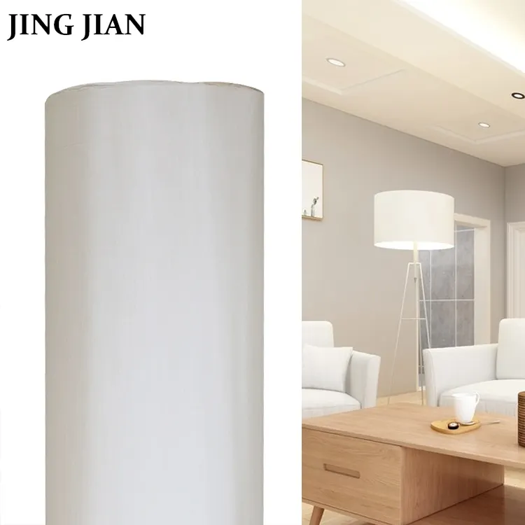 Modern Fabric Light Shade Grey White Drum Lampshade Round Ceiling Pendant Lamp Decorated Lamp Shade