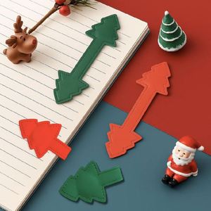 WholesaleChristmas Tree PU Leather Pen Clip Magnetic Bookmark <b>Creative</b> Stationery <b>Gift</b> for Notebook Journal Planner - Product Image 2