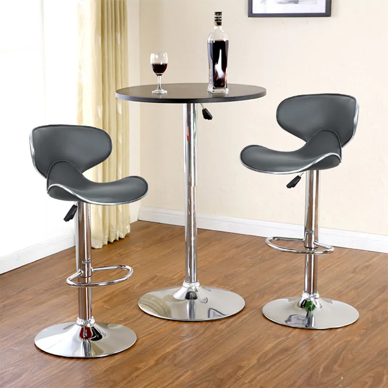 Chaises de Bar avec papillons en cuir PU, tabouret de cuisine moderne, rotatif, réglable en hauteur