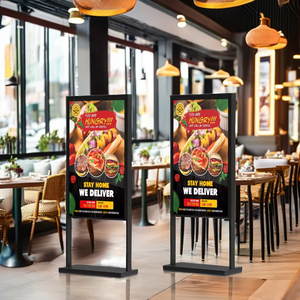 Pantalla de ventana ultrafina FHD de doble cara HXXK, animación de alto brillo para centro comercial, cartel publicitario de tienda - Product Image 3