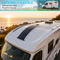 Panneau solaire ETFE fin et flexible de 10 W, module solaire monocristallin léger et pliable pour mini-centrale électrique, camping en plein air, appareils IoT