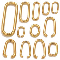 Réduction tarifaire en acier inoxydable or Rectangle oeillet bijoux à bricoler soi-même faisant accessoire à la mode grand oeillet sac corde pour sac à main
