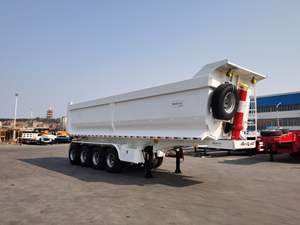 Hydraulische 4 Achsen 5 Achsen 45cbm U-Form 70 80 Tonnen Kipper LKW Sattel auflieger Kipper Sattel auflieger - Product Image 3