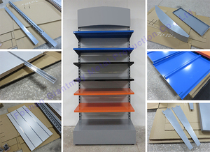 Tùy chỉnh cửa hàng bán lẻ MDF <span class=keywords><strong>saltwall</strong></span> móc kệ sàn đá đen tường Bảng điều khiển hiển thị đứng Rack cho sản phẩm - Product Image 6