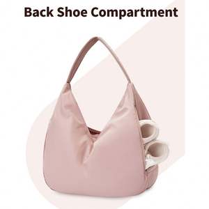 Bolsa Deportiva para Mujer, con Compartimento Oculto para Esterilla de Yoga, Compartimento para Zapatos, Bolsa de Nylon - Product Image 5