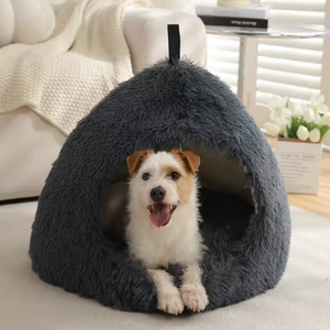 Manufacturer Wholesale Puppy Hole Nest Dome Pet Bed House Plush Dog <strong>Cat</strong> <strong>Cave</strong> - Product Image 4