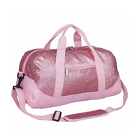 Fourre-tout brillant en Pu Sparkle de haute qualité Petite danse Mini sac de sport pliable à paillettes bleues personnalisé