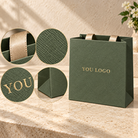 Sacs en papier texturé personnalisés avec logo imprimé à chaud et poignées en ruban pour boutiques et emballages de détail – Vente en gros