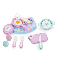 Amazon New Hot Macarons Geschirr Baby Küche Spielzeug Set so tun, als ob Spiel Kunststoff Indoor Vorschule Kinder Spielzeug für Mädchen spielen