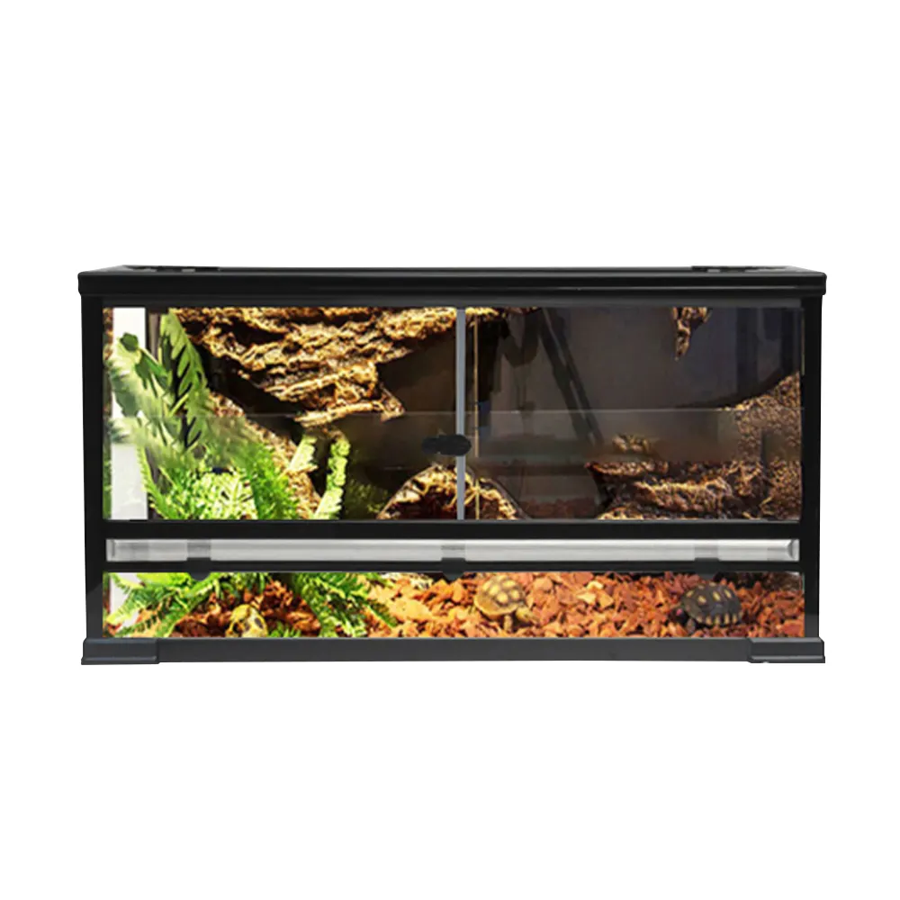 20 Gallon 60 Gallon Terrario Reptiles Acrylic Reptile Tank And Terrium Accessories With Hygrometer 120 gallon reptile cage