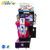 Simulateur de conduite vidéo HD Machines de course d'arcade automobile Équipements de divertissement de conduite Jeu de course en salle Jeu de course à pièces