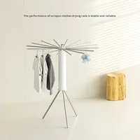 Séchoir à linge pliable en métal pour balcon, intérieur, design moderne et flexible, pour salle de bain, salon
