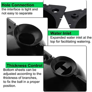 مصنع الضغط العالي نشر تأصيل الكرة عينات شفافة البلاستيك تأصيل الكرة مربع تطعيم الكرة الكرة
