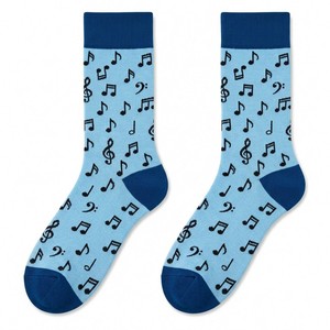 Calzini in Cotone Jacquard con Motivi Musicali Personalizzati, Stile Originale per OEM ODM, Calzini Personalizzati - Product Image 4
