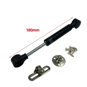 FGA GS002 Amortiguador de Gas Corto de 180mm, Cilindro Hidráulico, Resorte de Gas de 60N, Cierre Suave, Gris/Negro, Electrochapado, para Mueble de Madera - Product Image 6