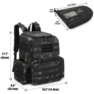 Tactical Backpack Camouflage 36-56L MOLLE System Outdoor Hiking Camping Gear Unisex Softback Backpack - Product Image 5