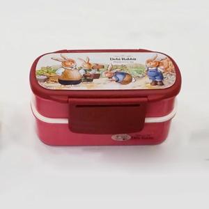 Lonchera Bento de 2 Niveles Debi Rabbit con Compartimentos, Contenedor Rectangular para Almacenamiento de Alimentos, Logotipo Impreso, Embalaje en Cartón - Product Image 4