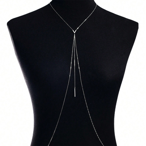 FUAMAY 2025 joyería de moda exótica 925 Plata bohemio elegante borla Bar Y estilo cuerpo cadena elegante Festival - Product Image 3