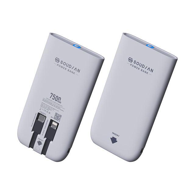 7500mAh Gan Power Bank for Rent Bidirectional Charging 30W Output OTP & OVP Protection Fast Recharge Shared Power Bank