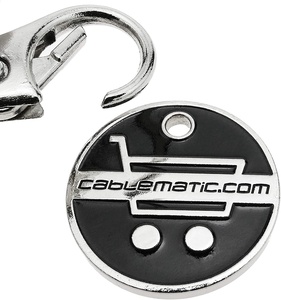 Jetons de chariot de supermarché personnalisés en métal plaqué argent avec logo estampé et émail, porte-clés - Product Image 6