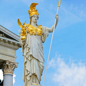 Statuette en pierre <span class=keywords><strong>de</strong></span> marbre blanc naturelle, Sculpture <span class=keywords><strong>de</strong></span> <span class=keywords><strong>la</strong></span> déesse <span class=keywords><strong>de</strong></span> <span class=keywords><strong>la</strong></span> <span class=keywords><strong>guerre</strong></span>, accessoire d'extérieur sculpté à <span class=keywords><strong>la</strong></span> main, pour décoration, vente directe d'usine - Product Image 2