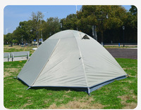 Tente de camping légère double couche une chambre 2-3 personnes quatre saisons pour la randonnée sac à dos facile à installer coupe-vent étanche à la pluie