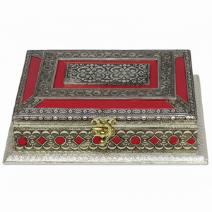 Boîte à fruits secs élégante Boîte à fruits secs en bois au design complexe Parfait pour garder les fruits secs Noix Autres petites collations - Product Image 1