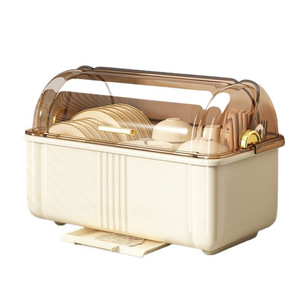 Dish Rack Drainer Bowl Chopstick Holder Storage Box With Lid Multifunctional Kitchen Tableware Organizer Rectangle Shape - Product Image 5