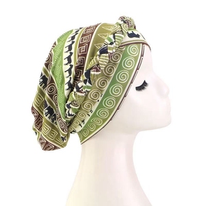 Thiết kế mới Braid Turban Tie khô mô hình thắt nút headwrap đàn hồi chăm sóc tóc <span class=keywords><strong>CHEMO</strong></span> cap pre-tied Polyester Khăn trùm đầu - Product Image 5