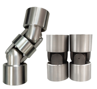 Accouplement universel en acier inoxydable CNC sur mesure, type charnière à rotule, pour arbre de transmission, usinage de précision, OEM ODM
