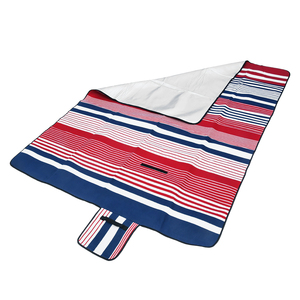 Manta roja para <span class=keywords><strong>picnic</strong></span> impermeable de lana suave, portátil, plegable con asa para acampar al aire libre, playa, <span class=keywords><strong>Parque</strong></span> y reuniones familiares - Product Image 2