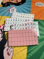 Juego de Mahjong Americano de Lujo Moderno con Diseño de Telaraña de Halloween, 1.4 Pulgadas, Tamaño Estándar, 160 Fichas, Acrílico Sólido, Ecológico, Portátil, para Regalo