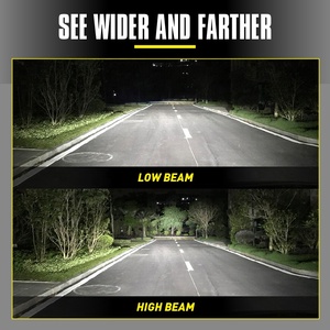 Phare LED <span class=keywords><strong>H7</strong></span> de style L4, 28W, 2800LM, 6500K, <span class=keywords><strong>ampoule</strong></span> de phare de <span class=keywords><strong>voiture</strong></span> étanche - Product Image 5