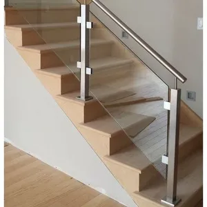 Handrail Post kits Glass Balustrade hardware Modern Design For Balcony Railing