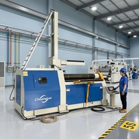 Meilleure vente : Cintreuse de tôles à 4 rouleaux en Chine, machine à cintrer les cylindres, machine à cintrer les tôles pré-plaquées