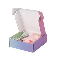 Geringe Mindestbestellmenge Wellpappe Recycelbare Logo-Geschenkverpackung Rosa Schuhkartons Kleidungsboxen Papier-Versandtaschen für Kleinunternehmen