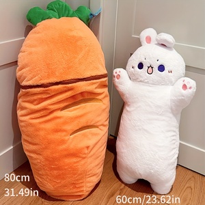 Гигантский плюшевый милый котенок Кот внутри Рыбная Подушка очаровательный кролик в огромных подушках моркови плюшевый Кот и кролик кукла - Product Image 2