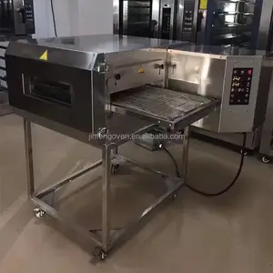 Equipo de horneado industrial horno de acero inoxidable cinta transportadora gas eléctrico horno de túnel de pizza para panadería