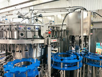 Machine de remplissage automatique de boissons gazeuses en bouteille de verre 3 en 1 monobloc pour eau gazeuse et jus pétillant