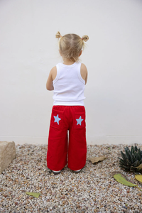 Nuovi arrivi <span class=keywords><strong>pantaloni</strong></span> da ragazza in tinta unita cotone <span class=keywords><strong>velluto</strong></span> <span class=keywords><strong>a</strong></span> <span class=keywords><strong>coste</strong></span> con tasche con ricamo <span class=keywords><strong>a</strong></span> stella <span class=keywords><strong>pantaloni</strong></span> lunghi oversize - Product Image 5